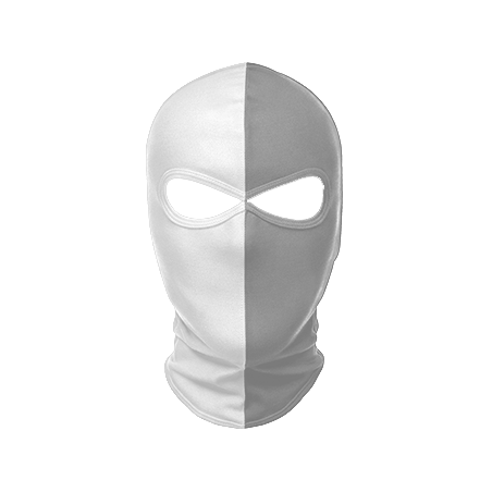 Vertical 2 Stripe Sewn Balaclava | Custom Bi-Colour Design