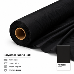 Polyesterflaggstygsrulle 100m x 1,5m | 60 g/m²