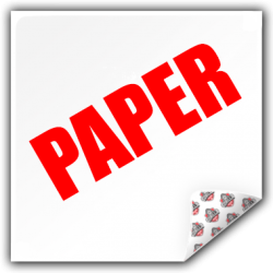 Vierkante Papieren Stickers | Custom CMYK Print | EU Gemaakt