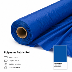 Polyesterflaggstygsrulle 100m x 1,5m | 60 g/m²