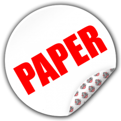 Pyöreät paperitarrat – erittäin vahva liima ja terävä painojälki