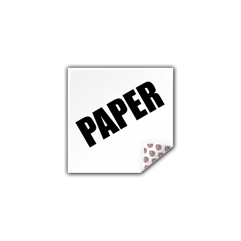 Autocollants Carrés en Papier | Impression CMYK Personnalisée | Fabriqués en UE