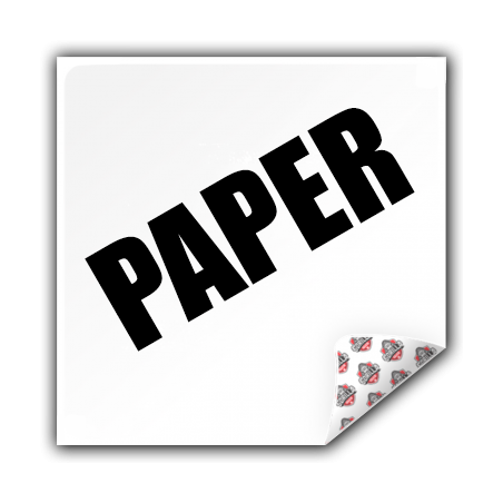 Vierkante Papieren Stickers | Custom CMYK Print | EU Gemaakt