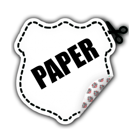 Die-cut papirklistremerker – Sterk lim og skarp trykk