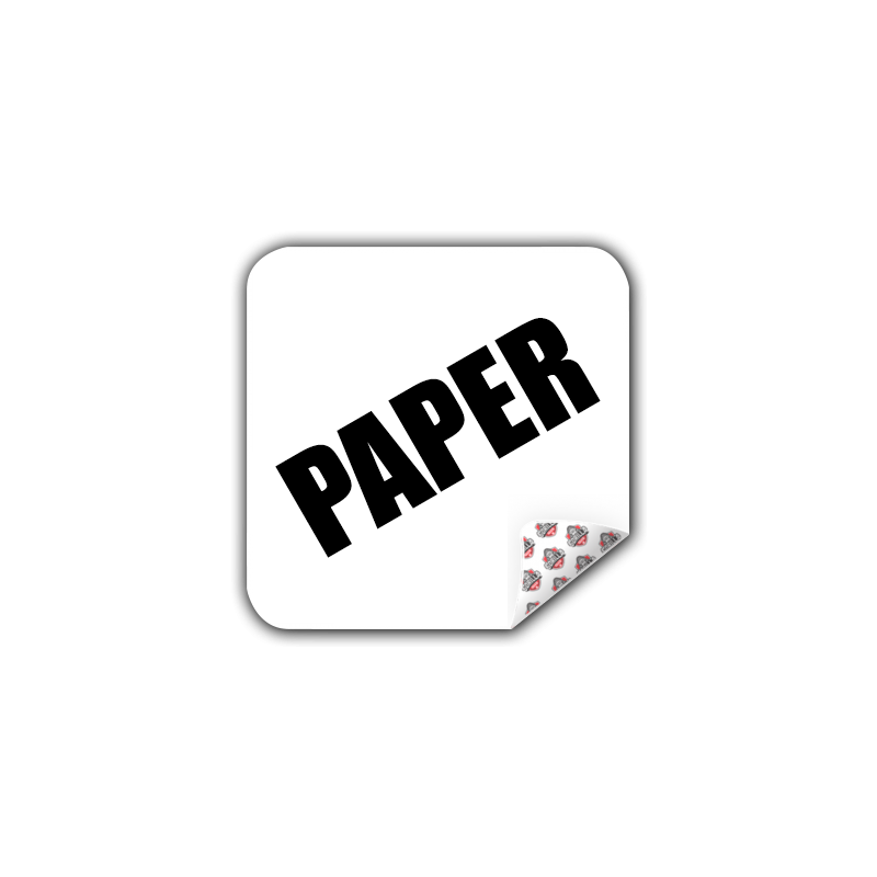 Ultras Papieren Stickers met Afgeronde Hoeken – Sterke Lijm