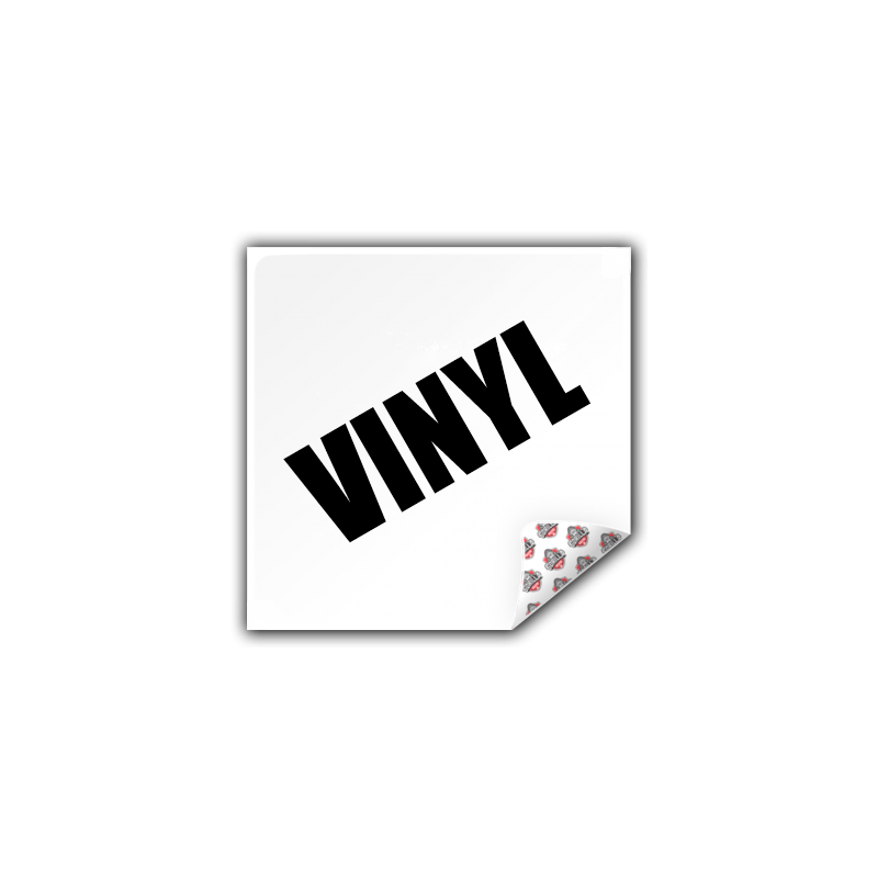 Firkantede vinyl klistermærker – Ultrastærkt lim & UV-bestandigt