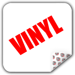 Vinyl-Sticker mit runden Ecken – Extrastark, Wetterschutz