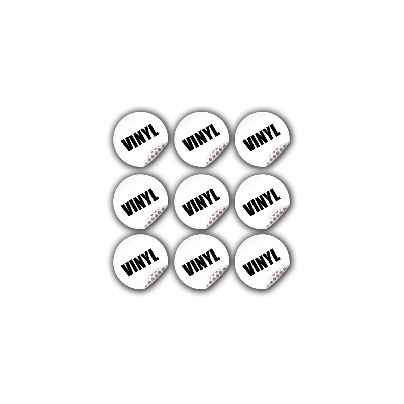 Multipack vinylklistermärken – Ultrastark lim &amp; hållbarhet