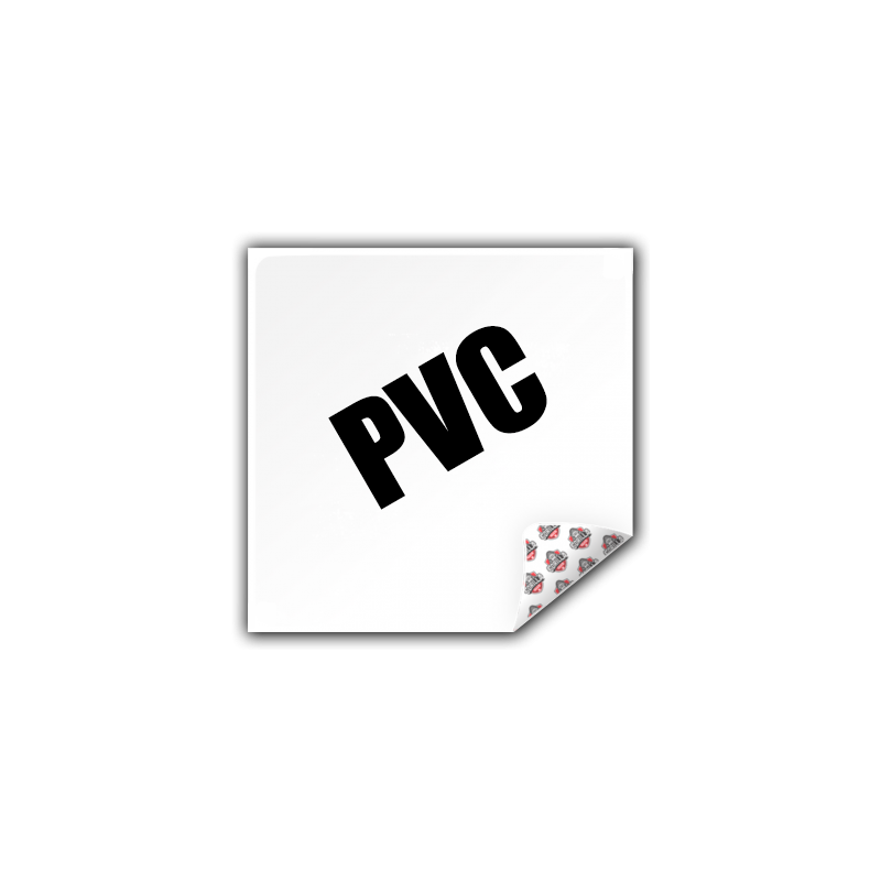 Pegatinas cuadradas de PVC | Pegamento fuerte | Fabricante UE