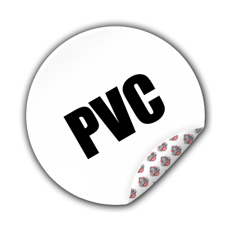 Runde PVC-klistremerker | Sterk lim | EU-produsent