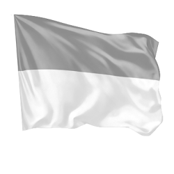 Tweekleurige genaaide vlag – horizontale supportersvlag | EU-productie