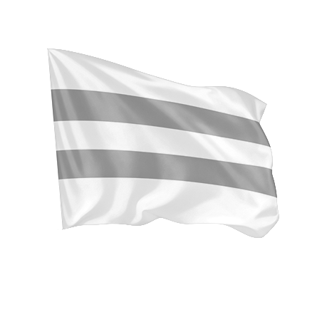 Bandera cosida de cinco colores – Multicolor horizontal | Fabricada en la UE