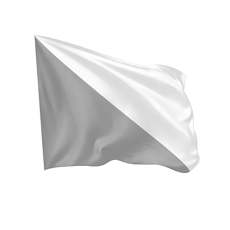 Bandeira Costurada Diagonal de Duas Cores – Bandeira Bicolor Personalizada