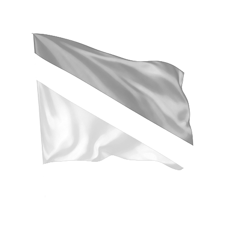 Drapeau cousu diagonal 3 couleurs | Tricolore personnalisé | Fabriqué dans l'UE